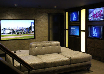 TV Mountings in Entertainment Area